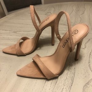 boohoo slingback heels, US size 7